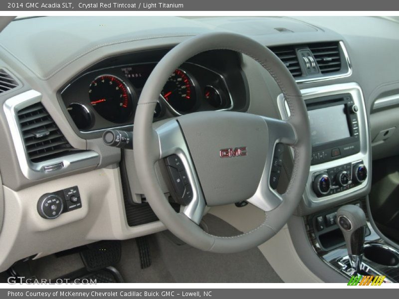Crystal Red Tintcoat / Light Titanium 2014 GMC Acadia SLT
