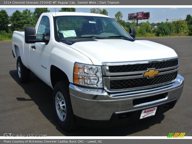 Summit White / Dark Titanium 2014 Chevrolet Silverado 2500HD WT Regular Cab