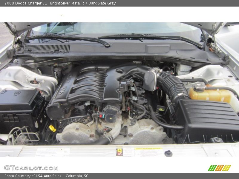 Bright Silver Metallic / Dark Slate Gray 2008 Dodge Charger SE