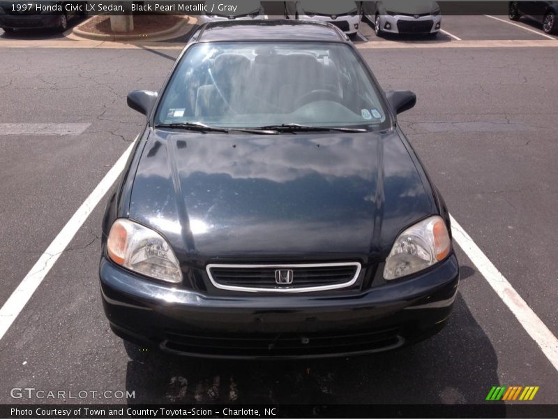 Black Pearl Metallic / Gray 1997 Honda Civic LX Sedan