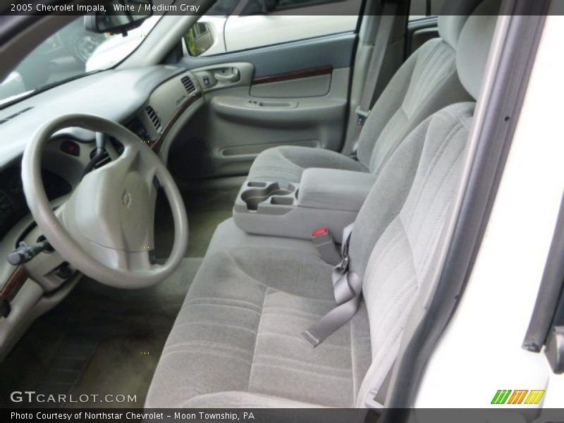 White / Medium Gray 2005 Chevrolet Impala