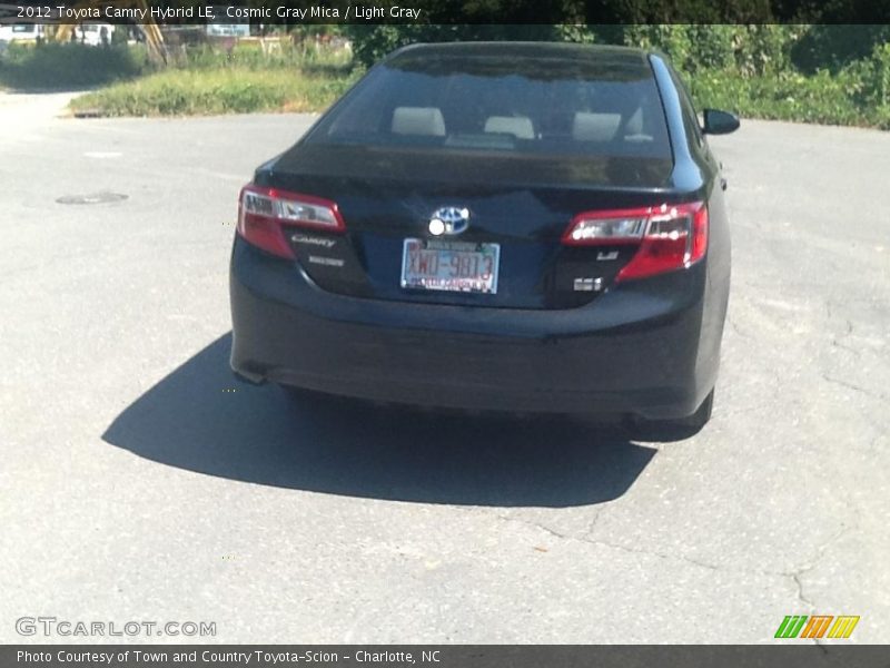 Cosmic Gray Mica / Light Gray 2012 Toyota Camry Hybrid LE