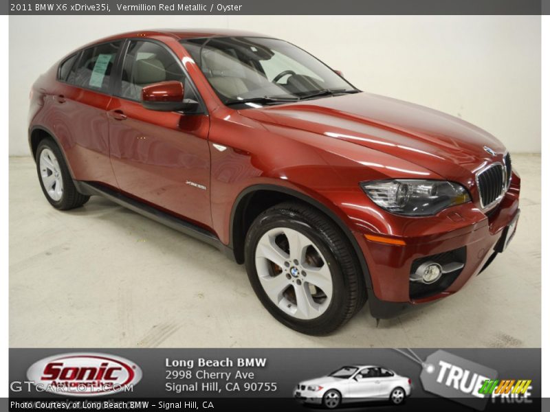 Vermillion Red Metallic / Oyster 2011 BMW X6 xDrive35i