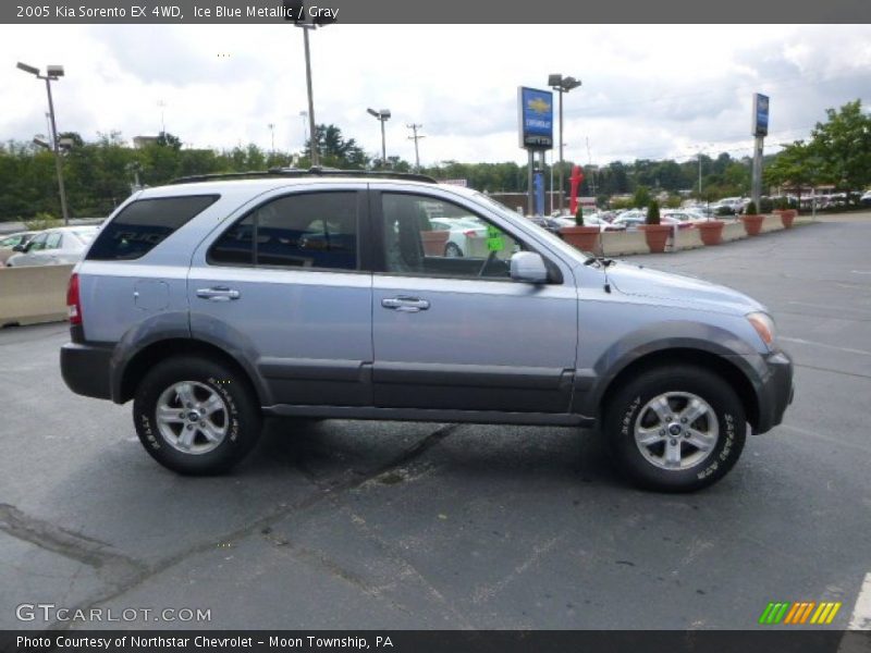 Ice Blue Metallic / Gray 2005 Kia Sorento EX 4WD