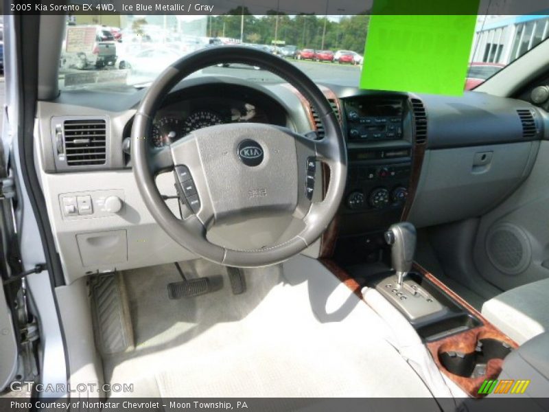 Ice Blue Metallic / Gray 2005 Kia Sorento EX 4WD