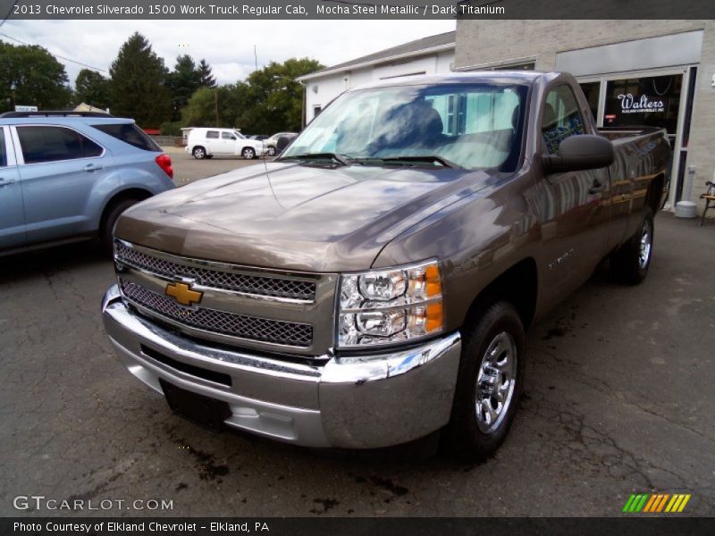 Mocha Steel Metallic / Dark Titanium 2013 Chevrolet Silverado 1500 Work Truck Regular Cab