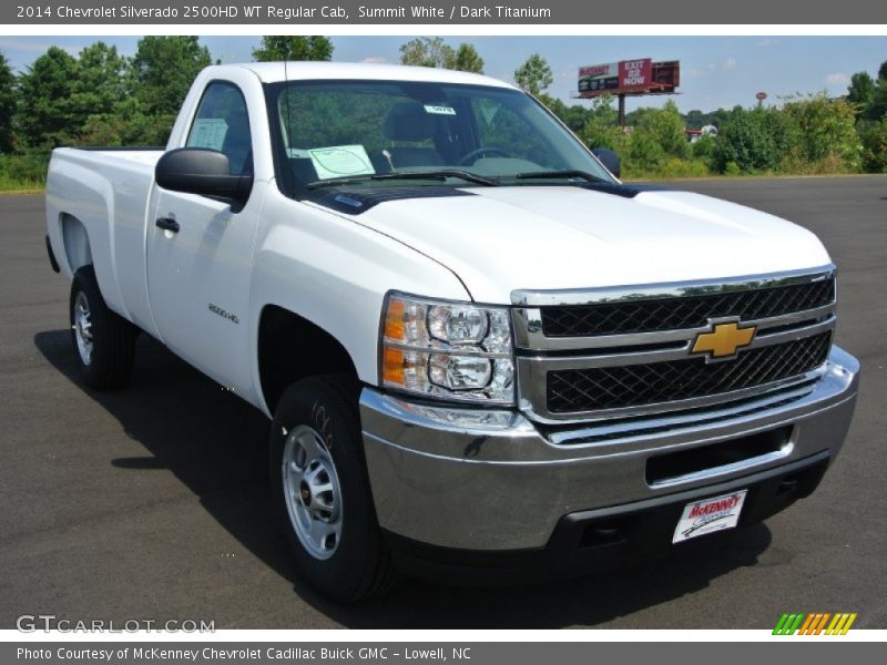 Summit White / Dark Titanium 2014 Chevrolet Silverado 2500HD WT Regular Cab