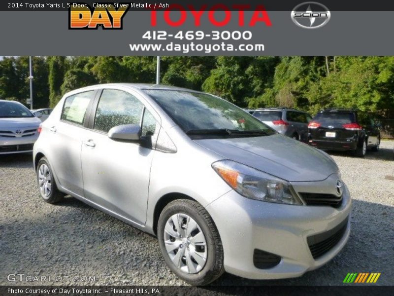 Classic Silver Metallic / Ash 2014 Toyota Yaris L 5 Door