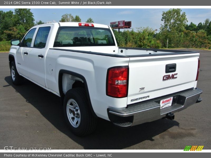 Summit White / Jet Black/Dark Ash 2014 GMC Sierra 1500 Crew Cab