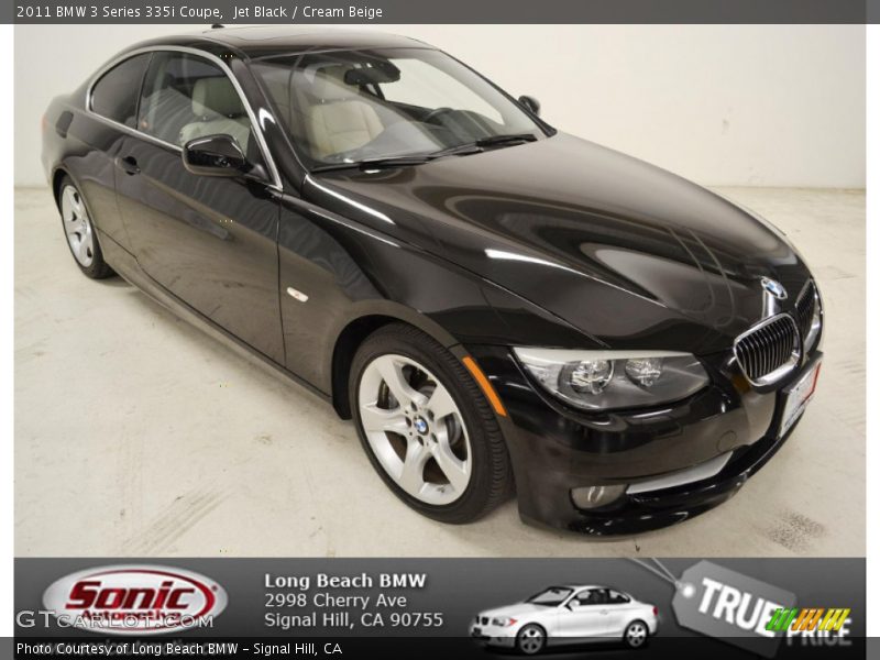 Jet Black / Cream Beige 2011 BMW 3 Series 335i Coupe