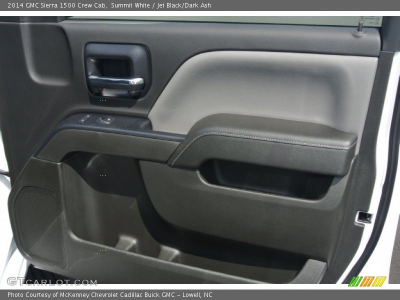 Summit White / Jet Black/Dark Ash 2014 GMC Sierra 1500 Crew Cab