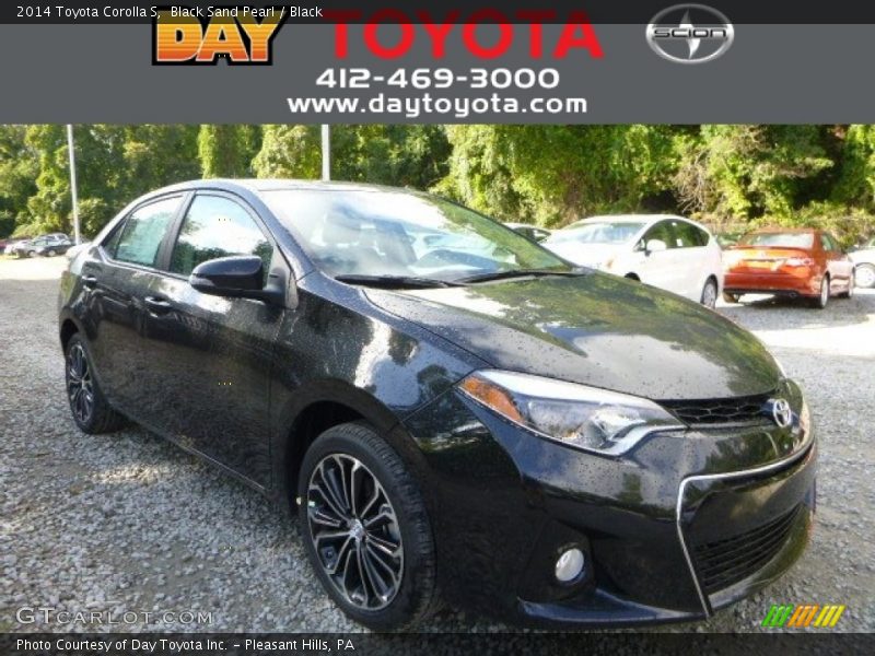 Black Sand Pearl / Black 2014 Toyota Corolla S