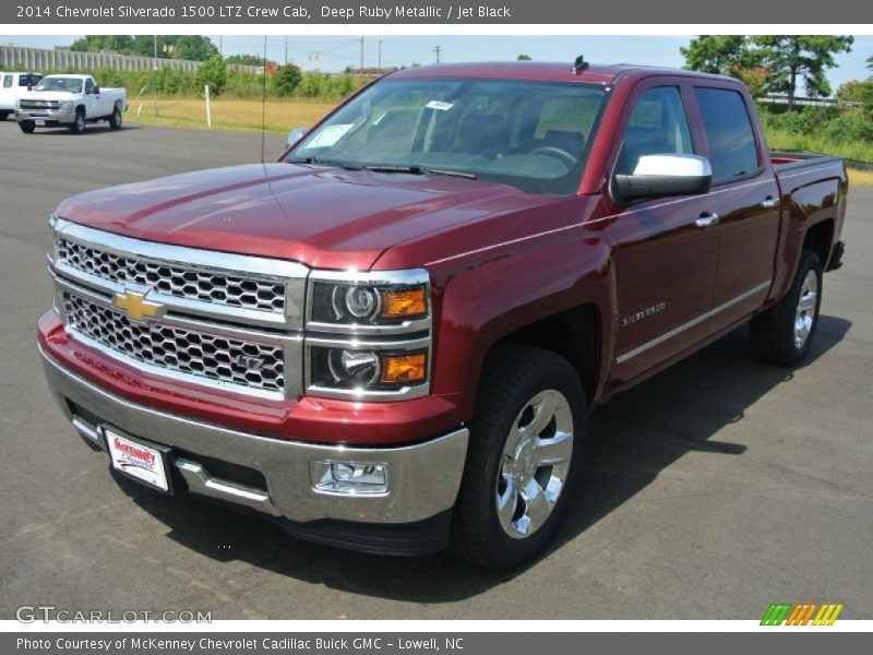 Deep Ruby Metallic / Jet Black 2014 Chevrolet Silverado 1500 LTZ Crew Cab