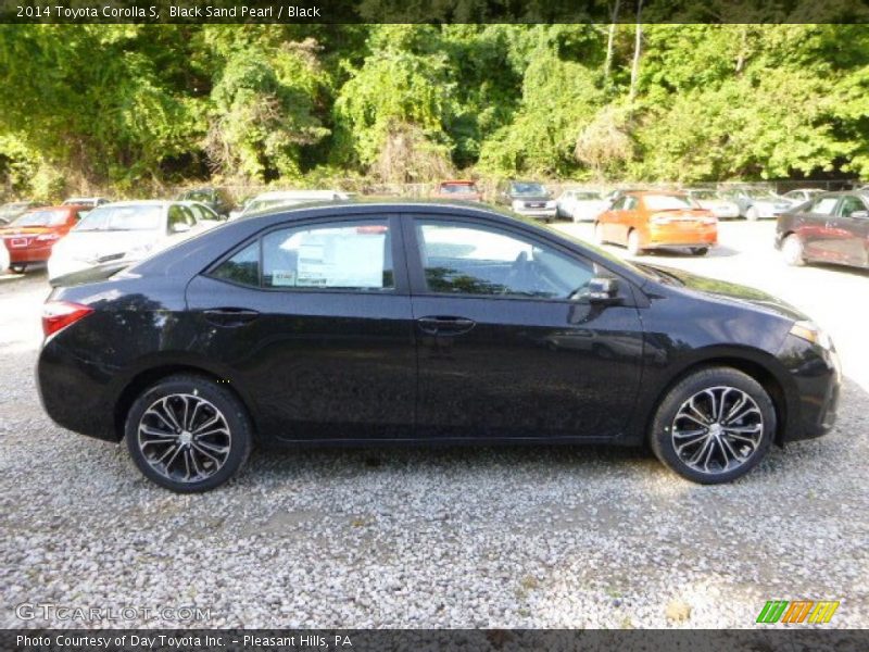 Black Sand Pearl / Black 2014 Toyota Corolla S