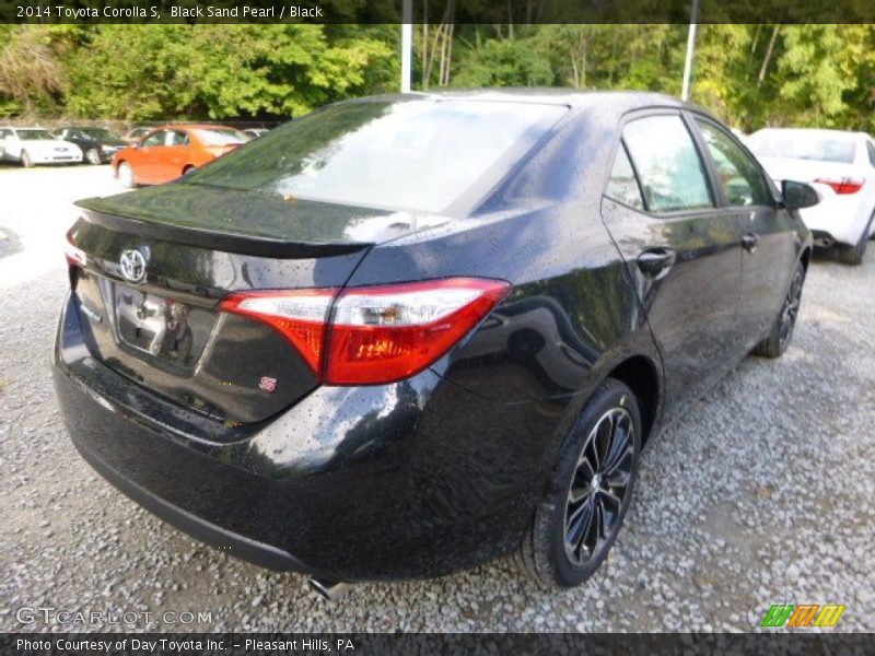 Black Sand Pearl / Black 2014 Toyota Corolla S