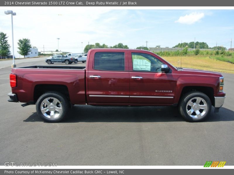 Deep Ruby Metallic / Jet Black 2014 Chevrolet Silverado 1500 LTZ Crew Cab