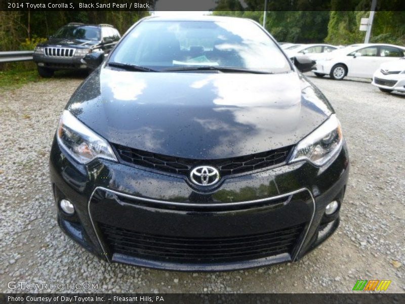 Black Sand Pearl / Black 2014 Toyota Corolla S