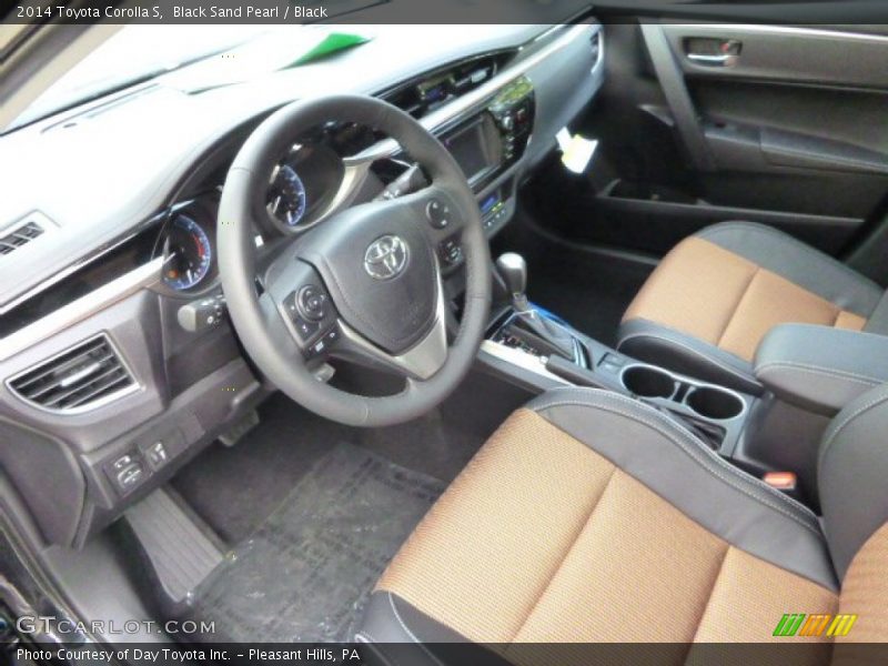Black Sand Pearl / Black 2014 Toyota Corolla S