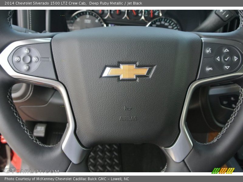 Deep Ruby Metallic / Jet Black 2014 Chevrolet Silverado 1500 LTZ Crew Cab