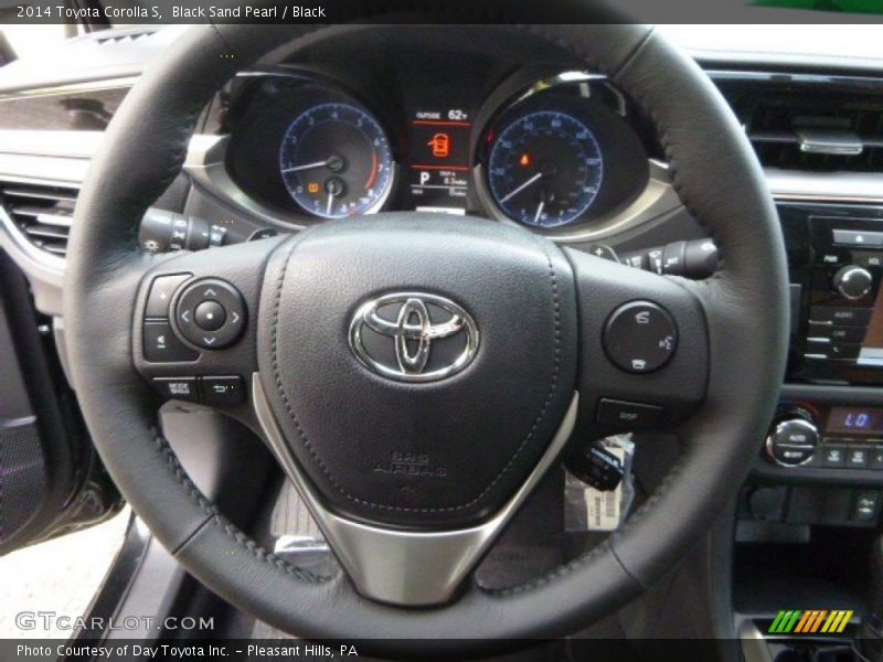 Black Sand Pearl / Black 2014 Toyota Corolla S