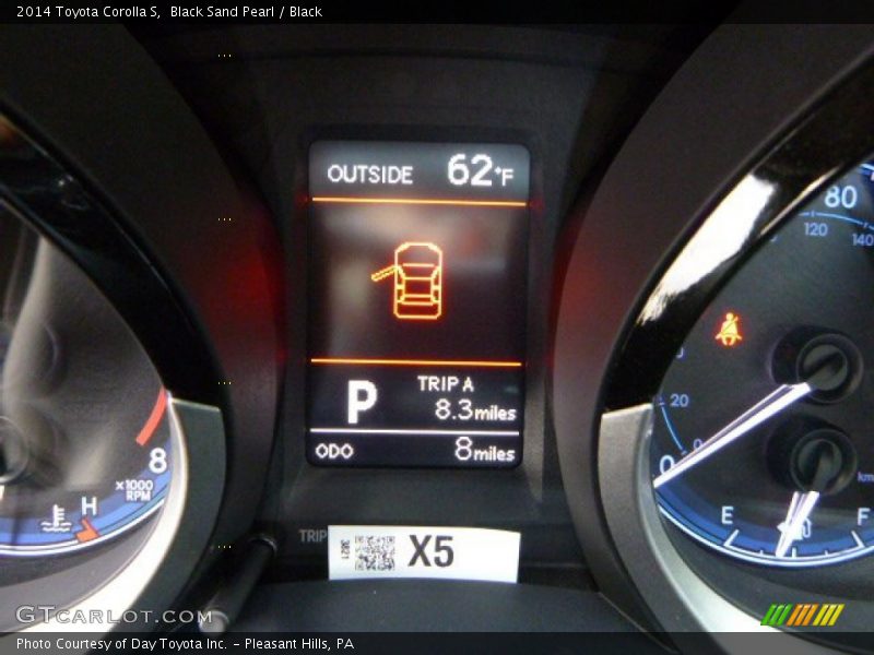 Black Sand Pearl / Black 2014 Toyota Corolla S