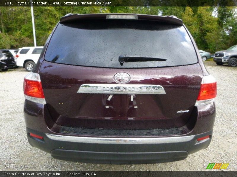 Sizzling Crimson Mica / Ash 2013 Toyota Highlander SE 4WD