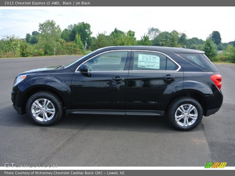 Black / Jet Black 2013 Chevrolet Equinox LS AWD