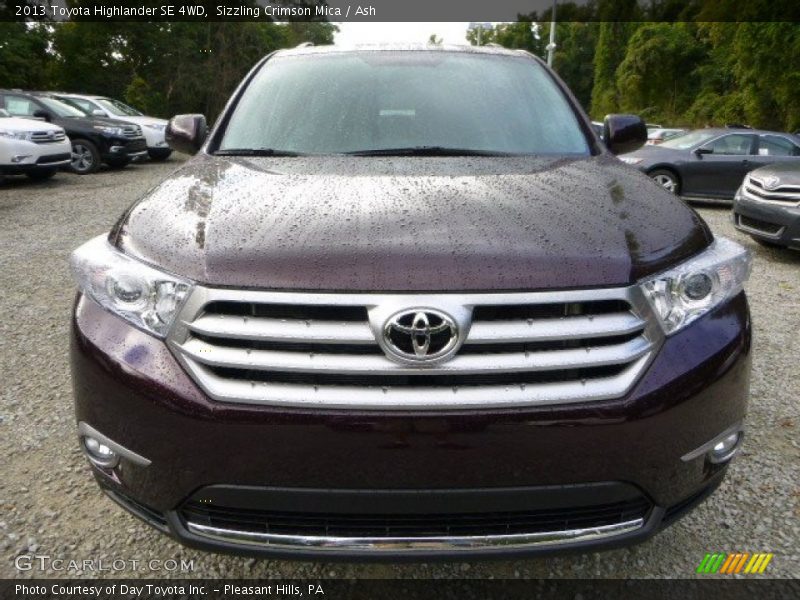 Sizzling Crimson Mica / Ash 2013 Toyota Highlander SE 4WD