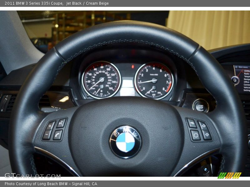 Jet Black / Cream Beige 2011 BMW 3 Series 335i Coupe