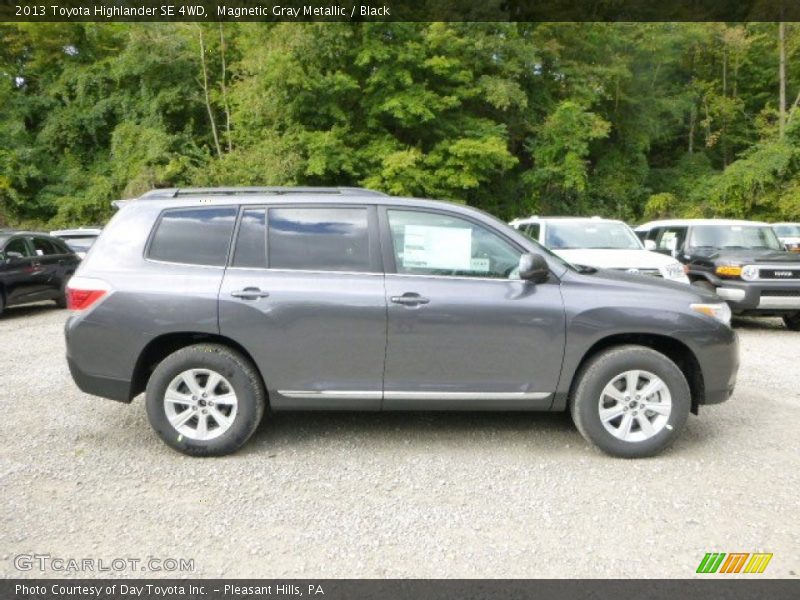 Magnetic Gray Metallic / Black 2013 Toyota Highlander SE 4WD
