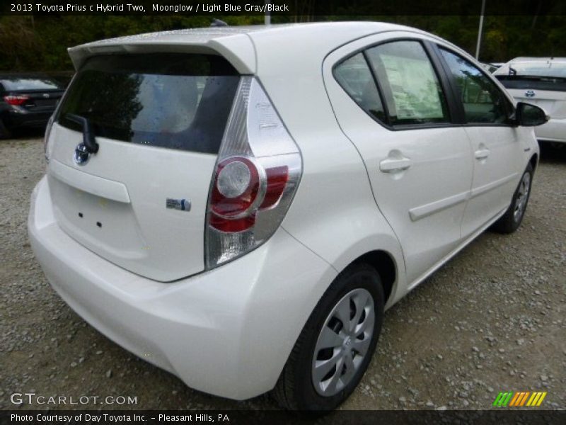 Moonglow / Light Blue Gray/Black 2013 Toyota Prius c Hybrid Two