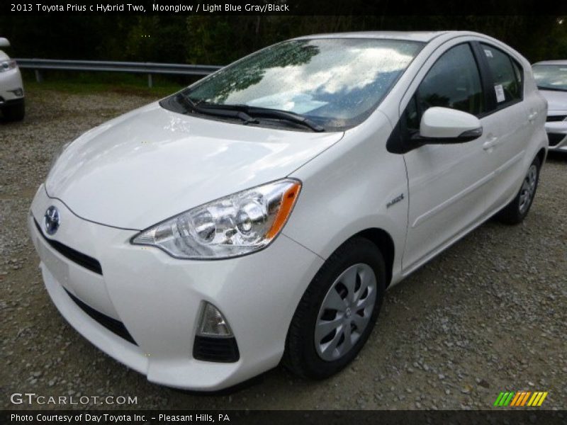 Moonglow / Light Blue Gray/Black 2013 Toyota Prius c Hybrid Two