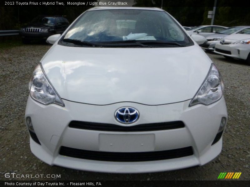 Moonglow / Light Blue Gray/Black 2013 Toyota Prius c Hybrid Two