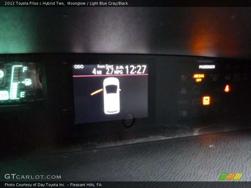 Moonglow / Light Blue Gray/Black 2013 Toyota Prius c Hybrid Two