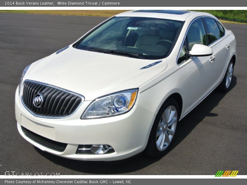 White Diamond Tricoat / Cashmere 2014 Buick Verano Leather