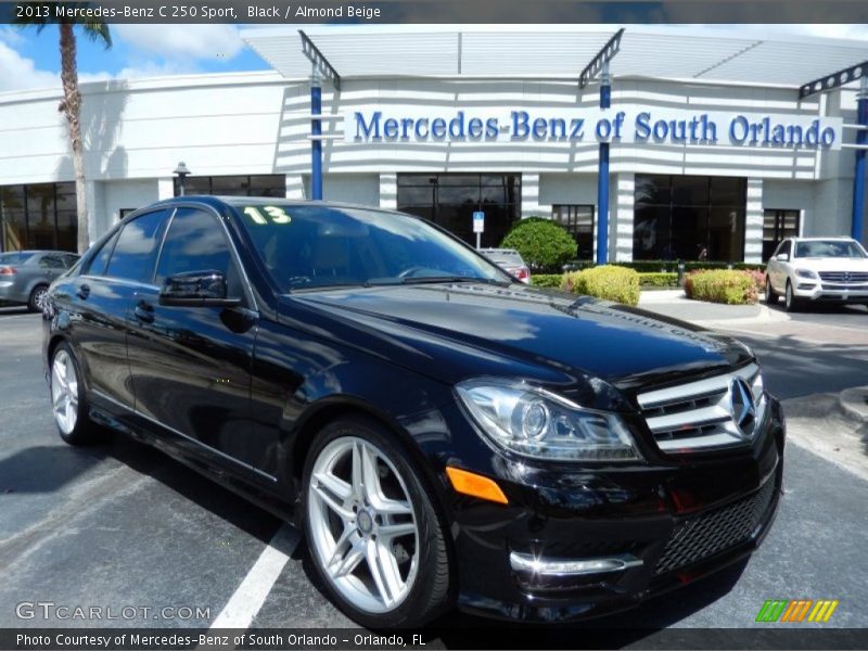 Black / Almond Beige 2013 Mercedes-Benz C 250 Sport