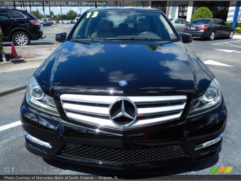 Black / Almond Beige 2013 Mercedes-Benz C 250 Sport