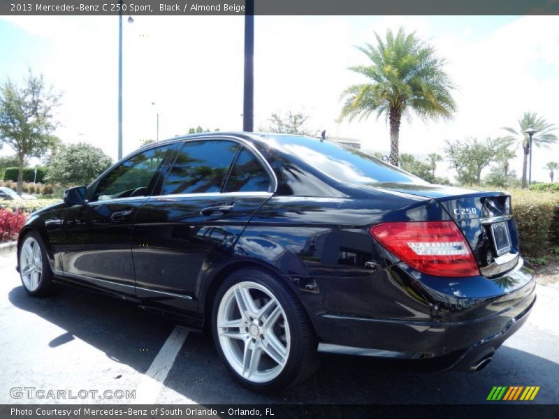 Black / Almond Beige 2013 Mercedes-Benz C 250 Sport
