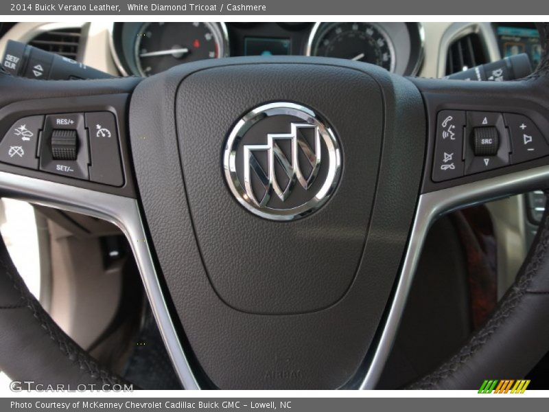 White Diamond Tricoat / Cashmere 2014 Buick Verano Leather