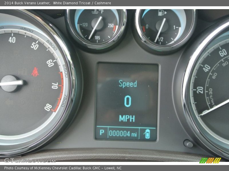 White Diamond Tricoat / Cashmere 2014 Buick Verano Leather
