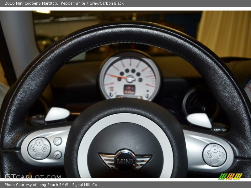 Pepper White / Grey/Carbon Black 2010 Mini Cooper S Hardtop