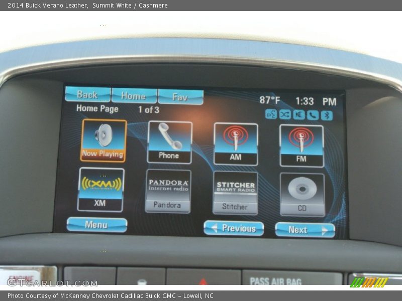 Summit White / Cashmere 2014 Buick Verano Leather