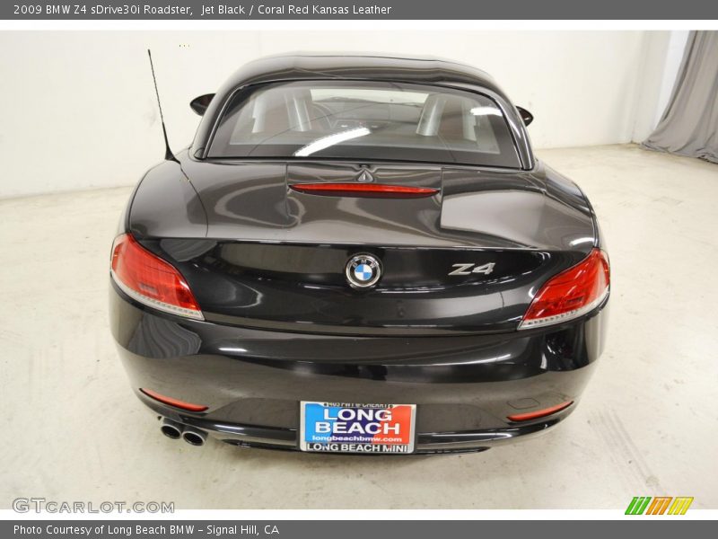 Jet Black / Coral Red Kansas Leather 2009 BMW Z4 sDrive30i Roadster