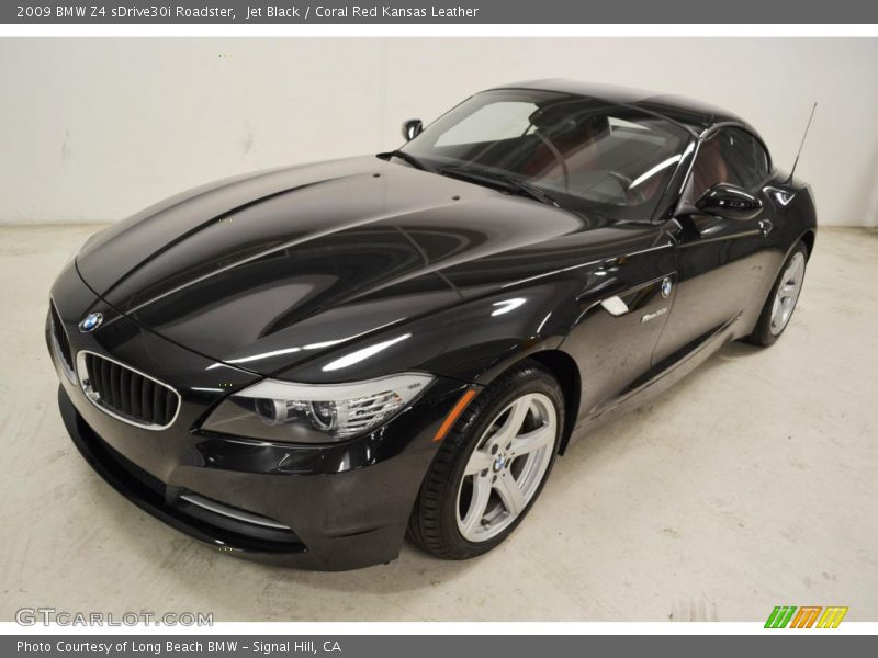 Jet Black / Coral Red Kansas Leather 2009 BMW Z4 sDrive30i Roadster