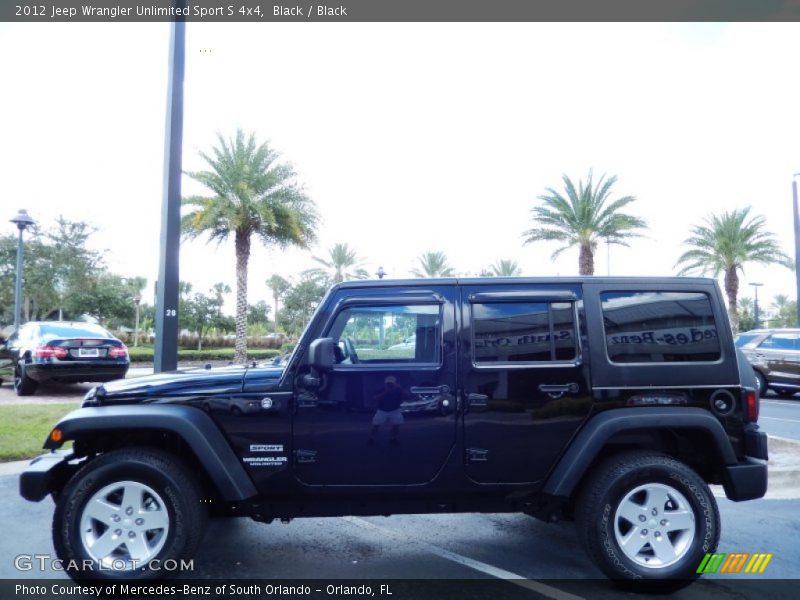 Black / Black 2012 Jeep Wrangler Unlimited Sport S 4x4