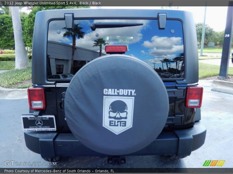 Black / Black 2012 Jeep Wrangler Unlimited Sport S 4x4