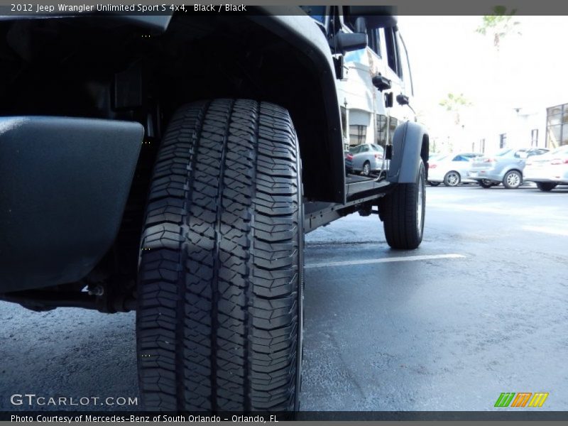Black / Black 2012 Jeep Wrangler Unlimited Sport S 4x4
