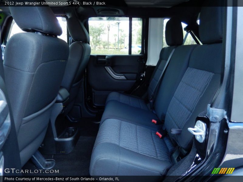 Black / Black 2012 Jeep Wrangler Unlimited Sport S 4x4