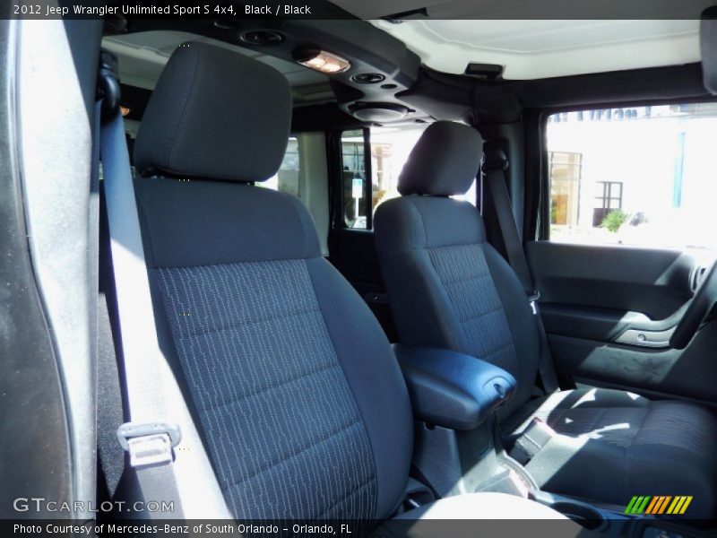 Black / Black 2012 Jeep Wrangler Unlimited Sport S 4x4