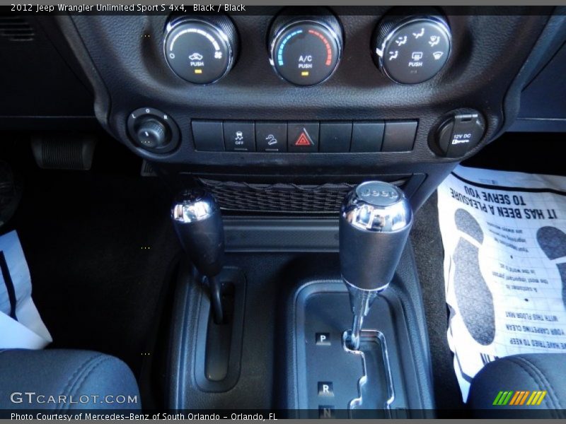 Black / Black 2012 Jeep Wrangler Unlimited Sport S 4x4